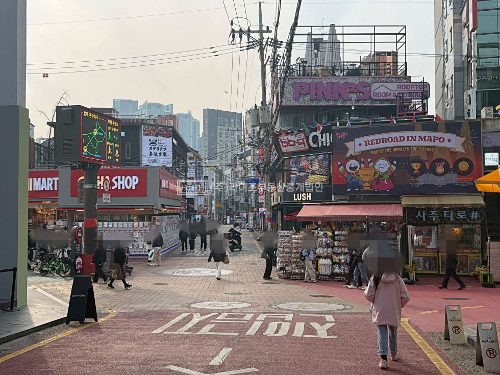 서울 마포구 서교동 RISE 홍대 메인. 말하면 입만 아픈 유동인구&입지. 월세 매물번호 12601 사진 6