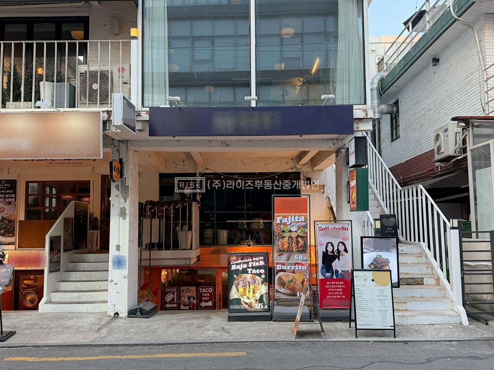 서울 마포구 서교동 RISE 전면 통창. 감성 인테리어. F&B 감성 브랜드. 월세 매물번호 12555 사진 14